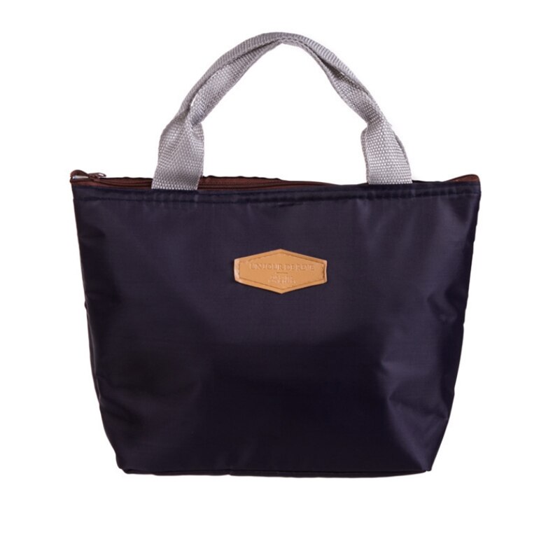 Sacs à déjeuner portables à fermeture éclair pour hommes et femmes, sacs refroidisseurs frais, boîte à déjeuner thermique, fourre-tout alimentaire, sac de pique-nique, , décontracté: Navy Blue