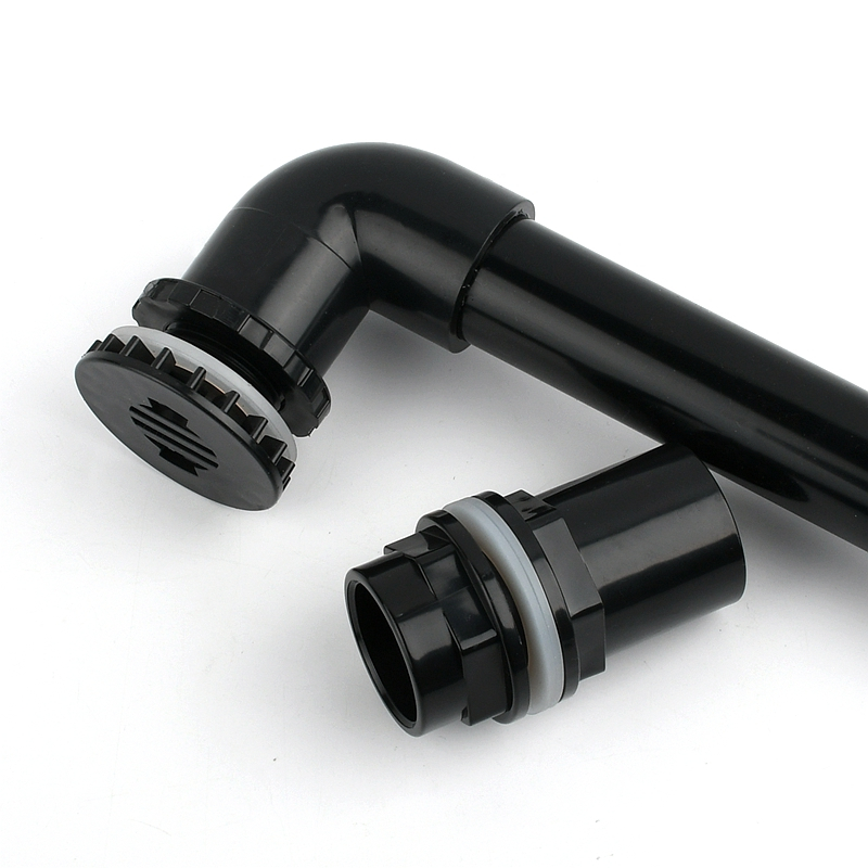 20 25 32 40 50mm Black PVC 90° Elbow Drainage Connector Aquarium Overflow Joints Water Inlet Outlet Supply Pipe Drain Fittings
