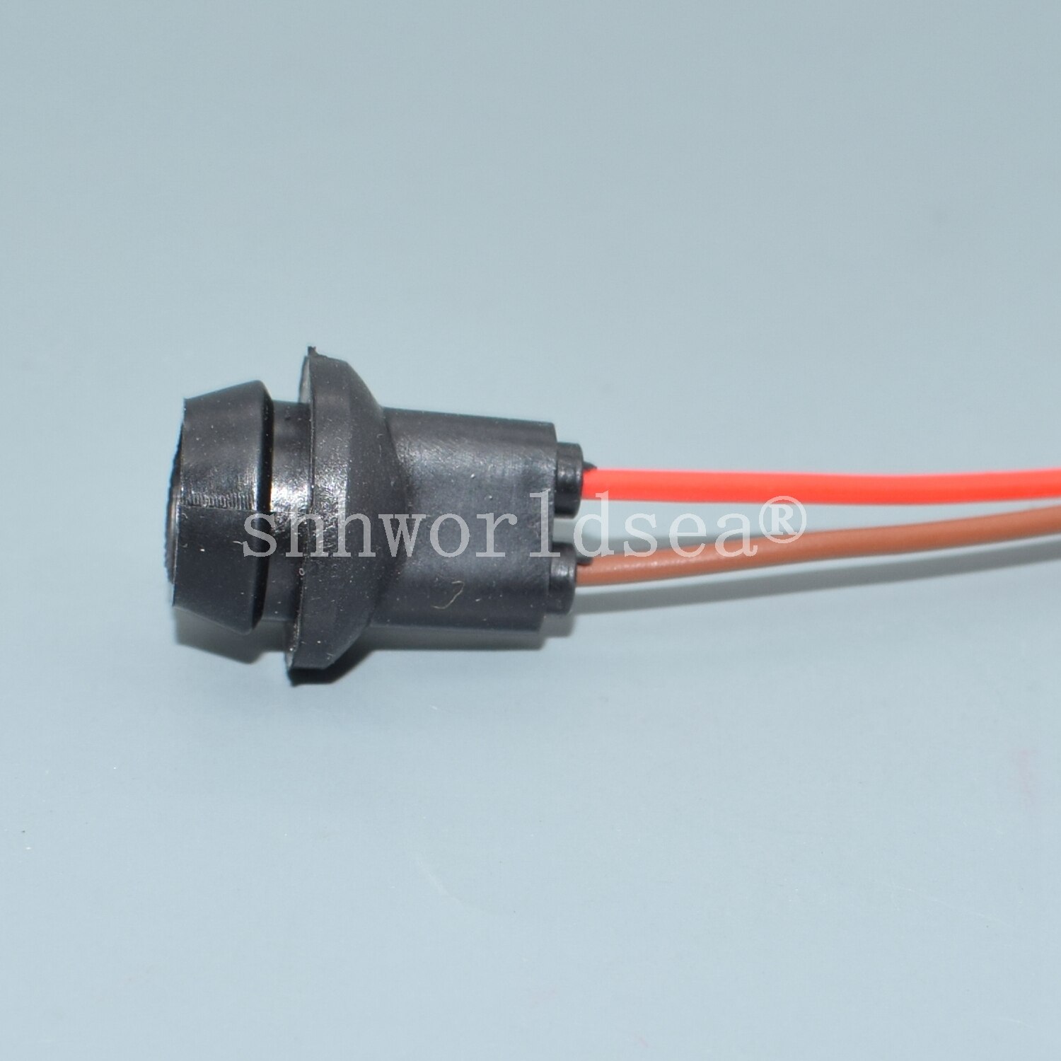 Shhworldsea 2 stk  t10 w5w t5 blød pære holder adaptere kabel led pære stik sokkel kile base pære stik: T10-6--2 stk