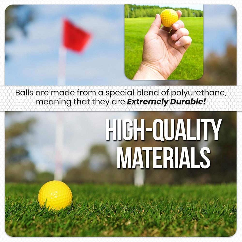 50 Stuks Foam Eva Luchtstroom Hollow Praktijk Golfballen Golf Training Ballen Outdoor Indoor Putting Green Doel Achtertuin Swing Game