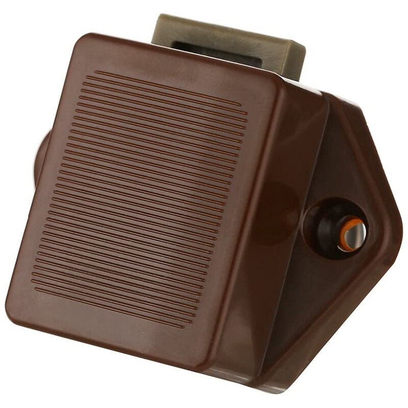5 Pack Push Button Latch Lock 17-25mm Catch Door Knobs Brown for Cabinet Cupboard Door Knob Boat Horsebox Camper Van