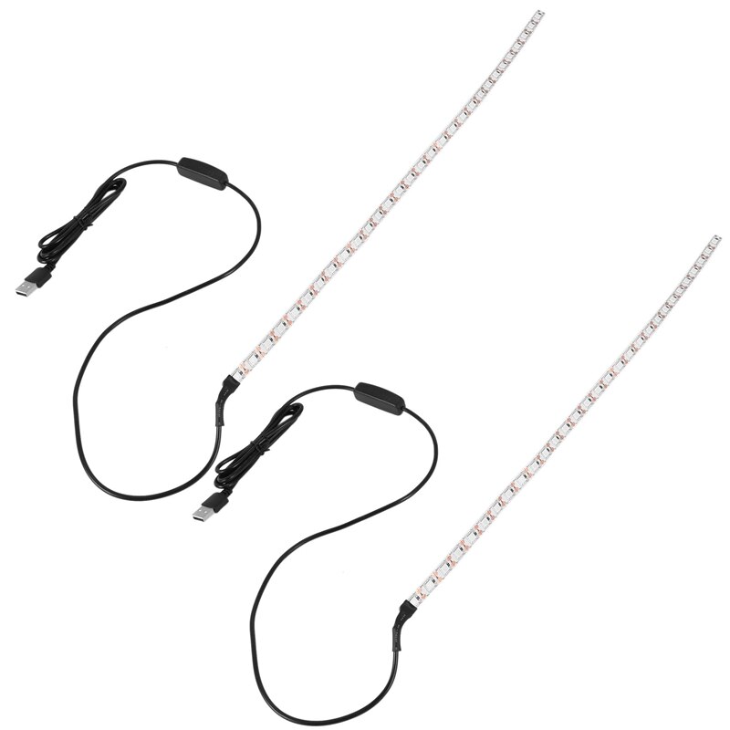 2X UVC Keimtötende Desinfektion Licht Bar 5V Bakterizide Lampe Milben Licht Streifen LED Streifen Licht 50X1cm: Default Title