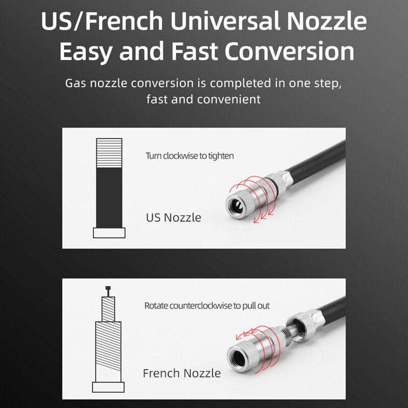 CYCLING BOX Portable Bicycle Pump Electric Pump Road Cycling Tire Smart Air Pump Bicycle Inflation Pump with Pressure Gauge