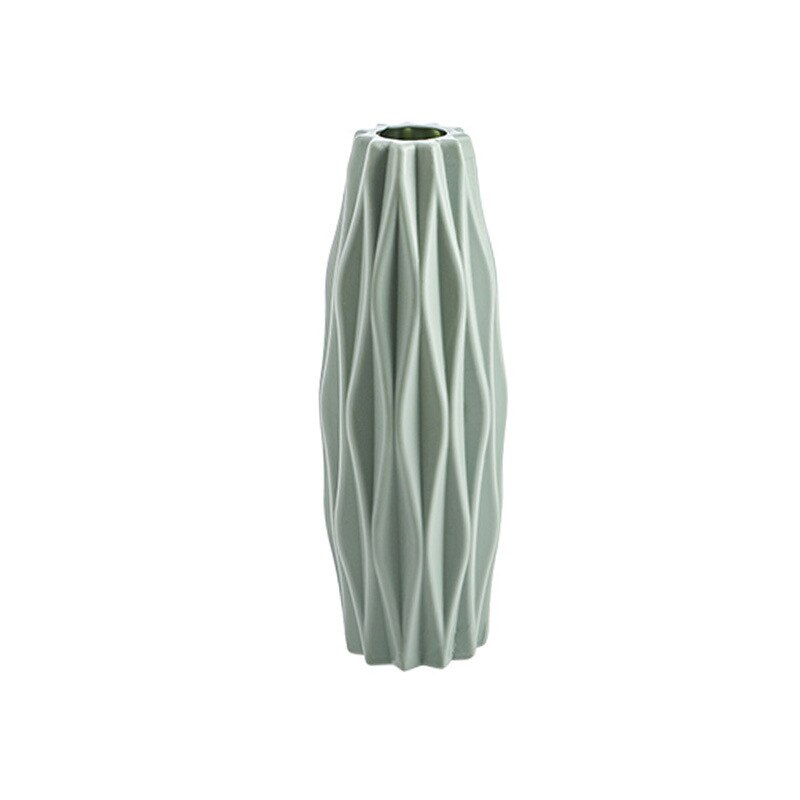 Plastic Bloem Vaas Decoratie Thuis Witte Vazen Imitatie Keramische Vaas Bloempot Decoratie Nordic Stijl Bloem Mand Vazen: LINX-LS