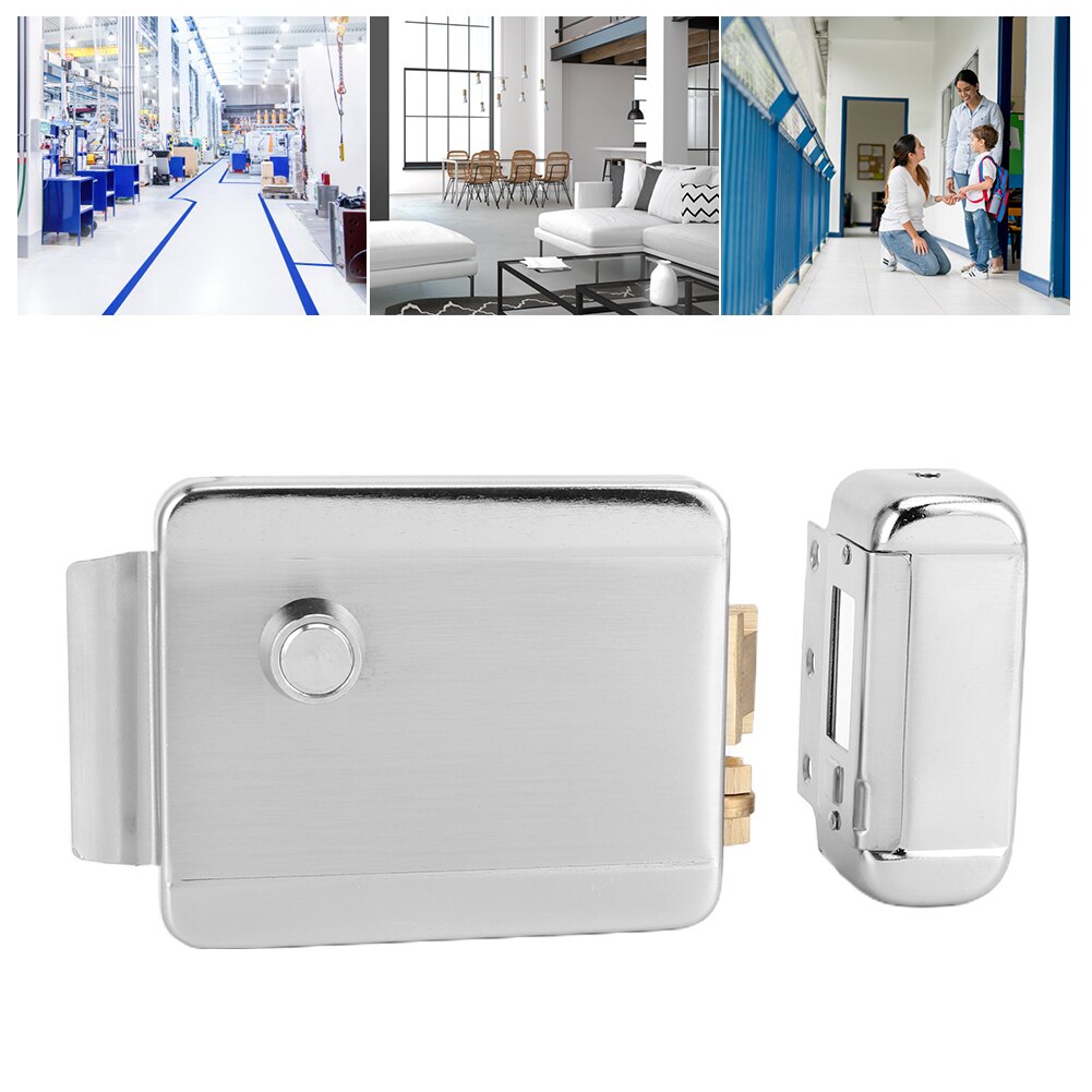 DC12V Single Headed Electric Control Lock Anti-Theft Security for Home Door Access Low Failure Door Access Control