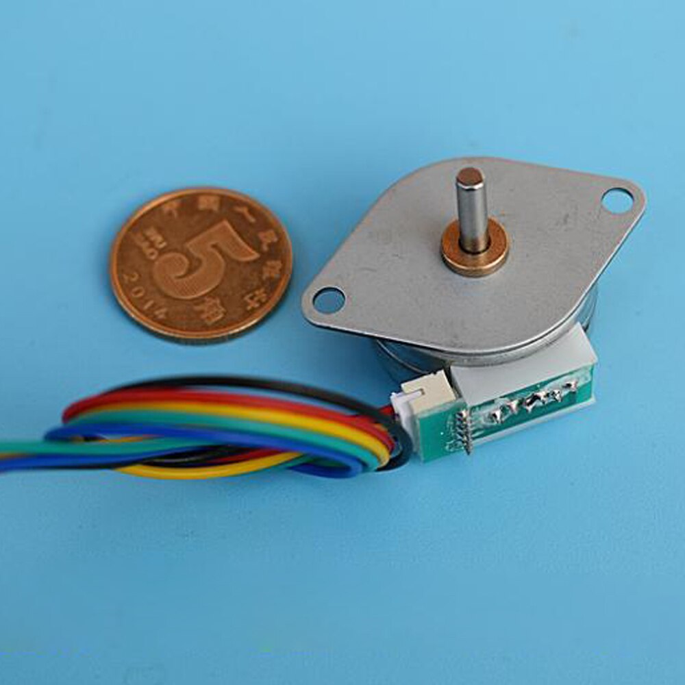 Mini 4 Phase 5 Wire Stepper Motor Micro Mini 25MM 25 SPG0001 15 Degrees Step Motor Small Precision Electric Model Toy Engine