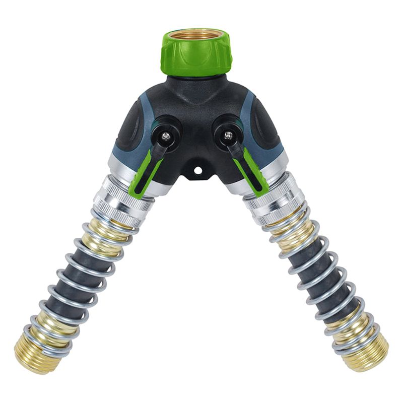 3/4" Threaded Garden Faucet Hose Coil Spring Protector Brass Faucet Hoses Coupling Adapter Prevent Pipe Bending