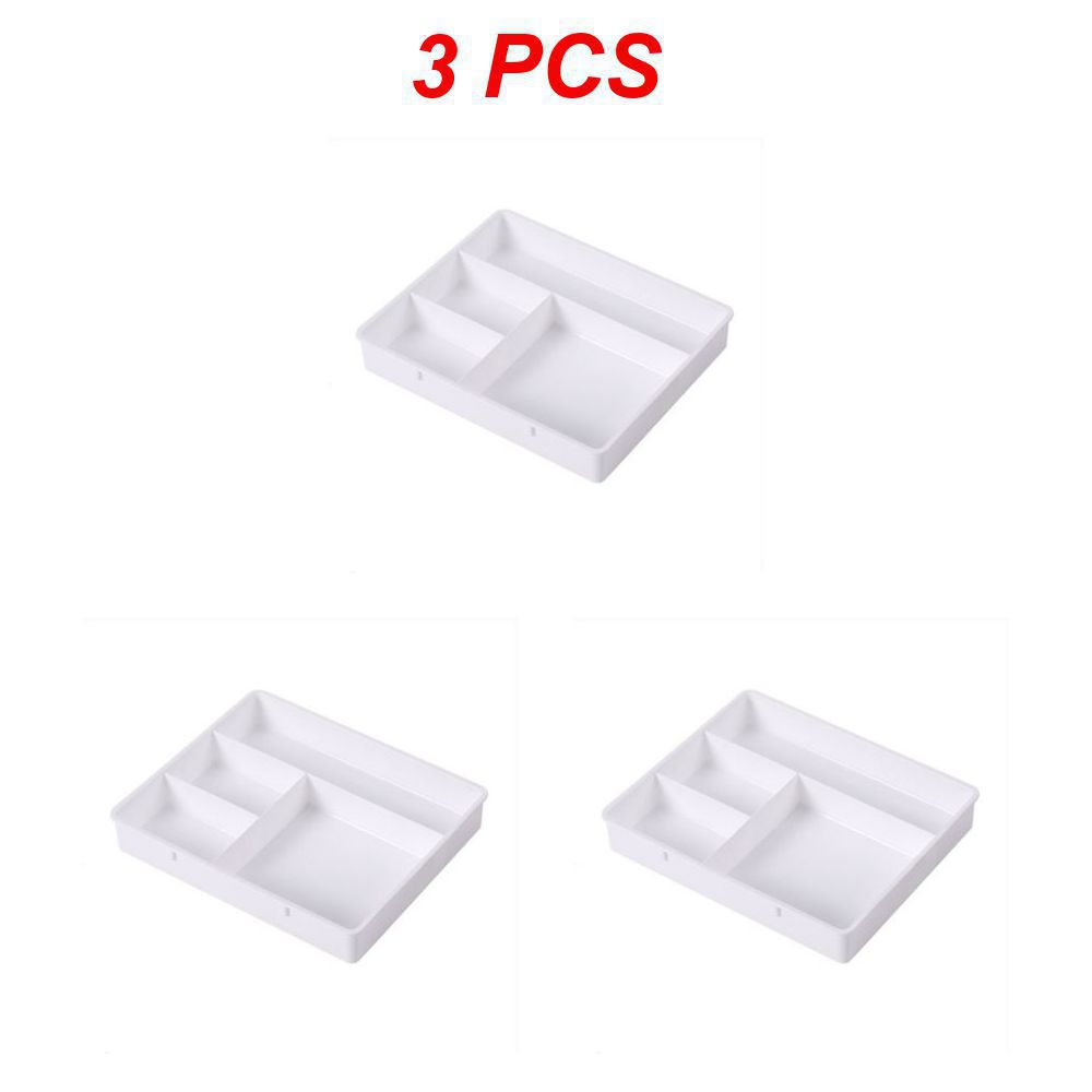 Divide Drawer Organizers Home Office Desk Desktop Accessories Stationery Organizer for Cosmetics Compartment Drawers Storage Box: SKY BLUE