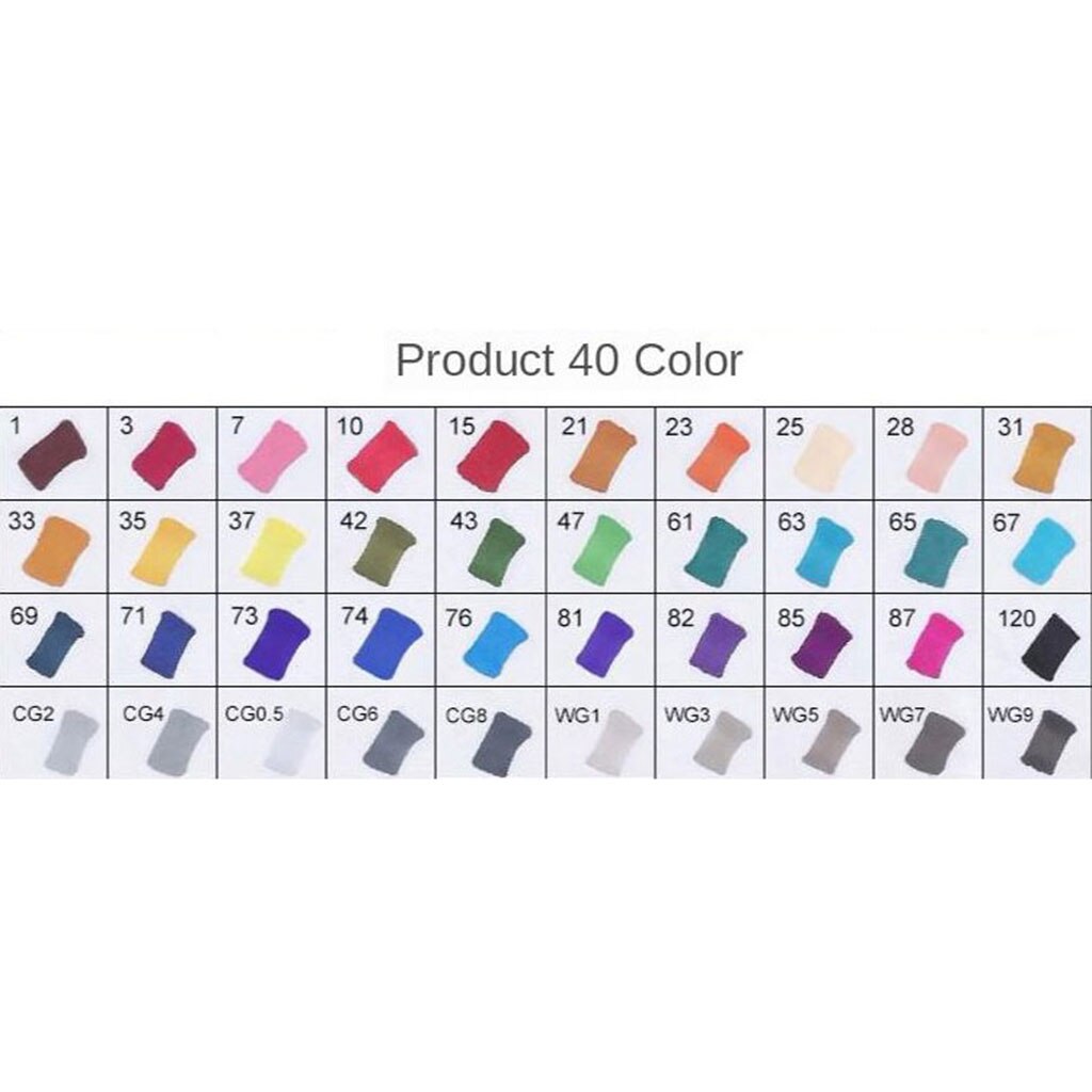 Alcohol Marker Brush Markers Dual Tips Permanent Art Kids Markers: 40 Product