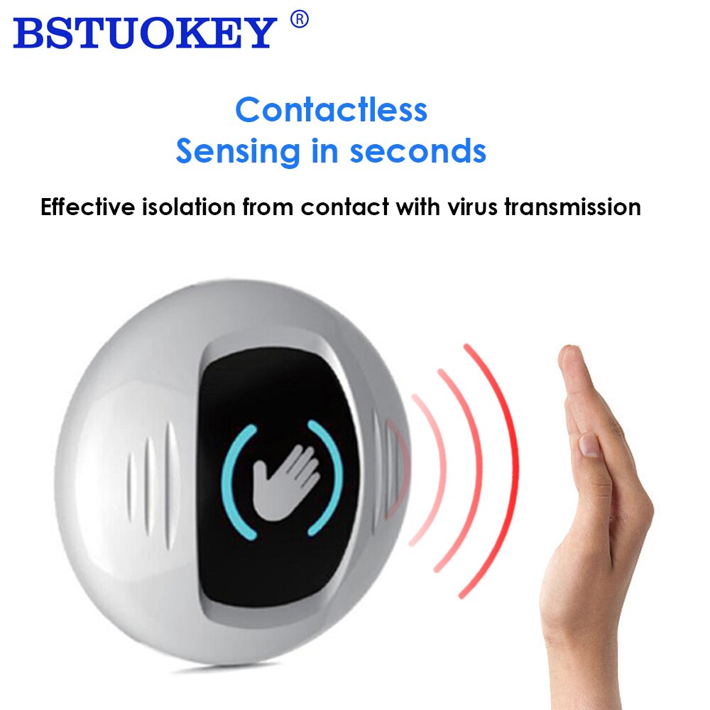 12V-36V Circular Touchless Door Release Switch IR Contactless Infrared No Touch Exit Button Access Control Automatic Door Button