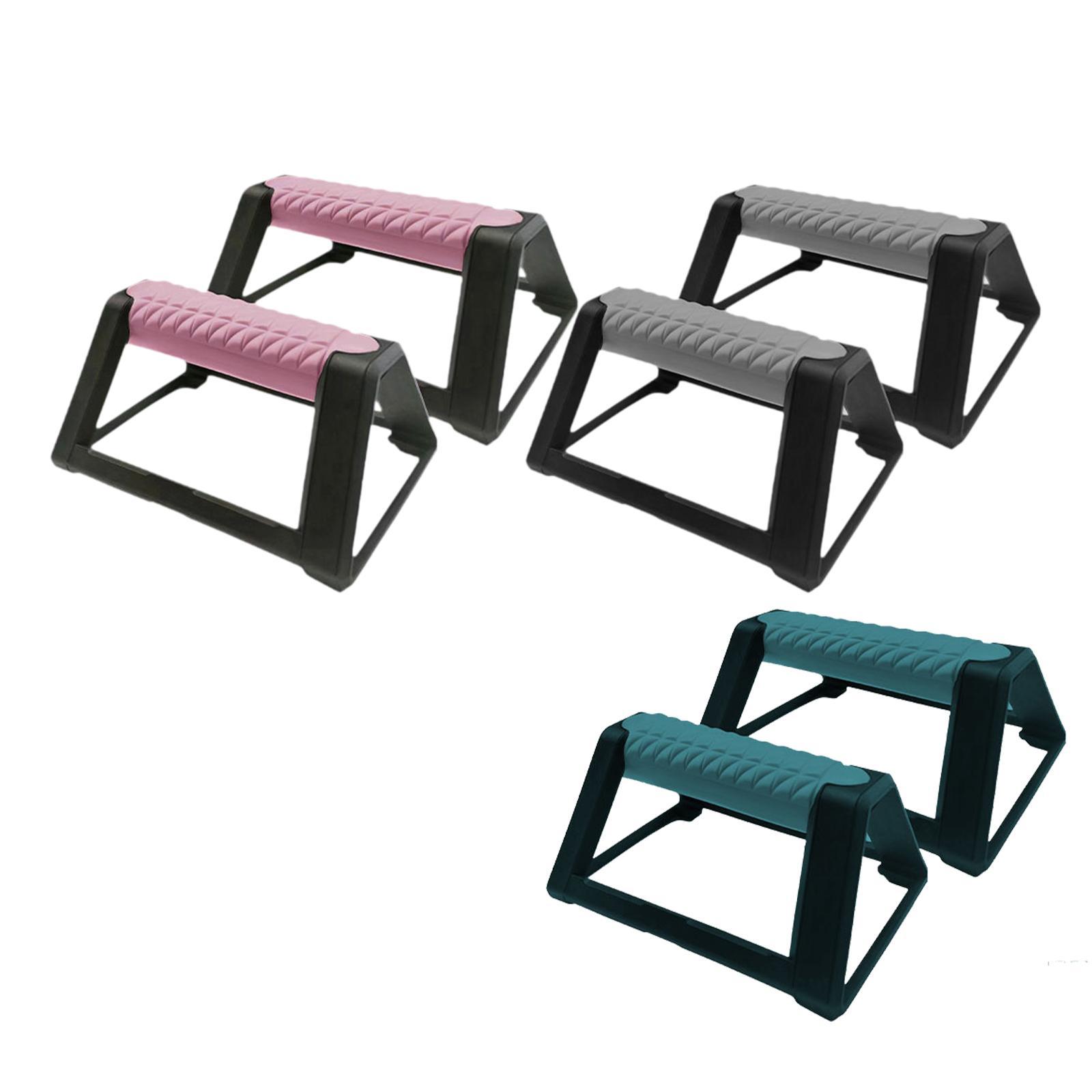 2 piezas de barras de realce, equipo de Fitness, manijas de flexiones, entrenamiento de suelo para hombres y mujeres, soportes de ejercicio de realce, manijas de realce de suelo