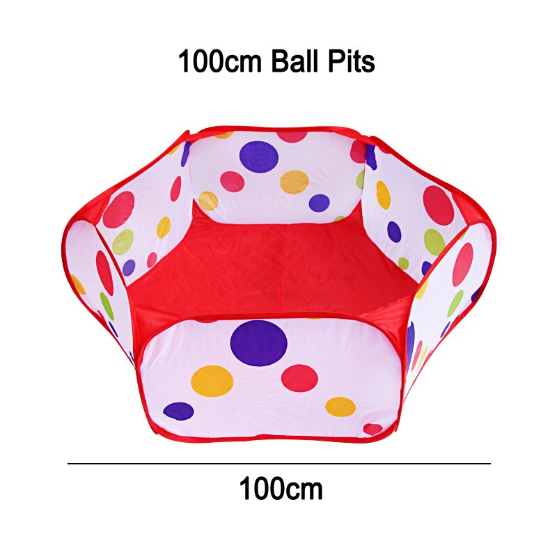 Baby legetøj kuglegruber havserie bold tegneserie leg pool sammenfoldelig børnelegetøj telt til havkugler udendørs sportslegetøj: 100cm kuglehuller x