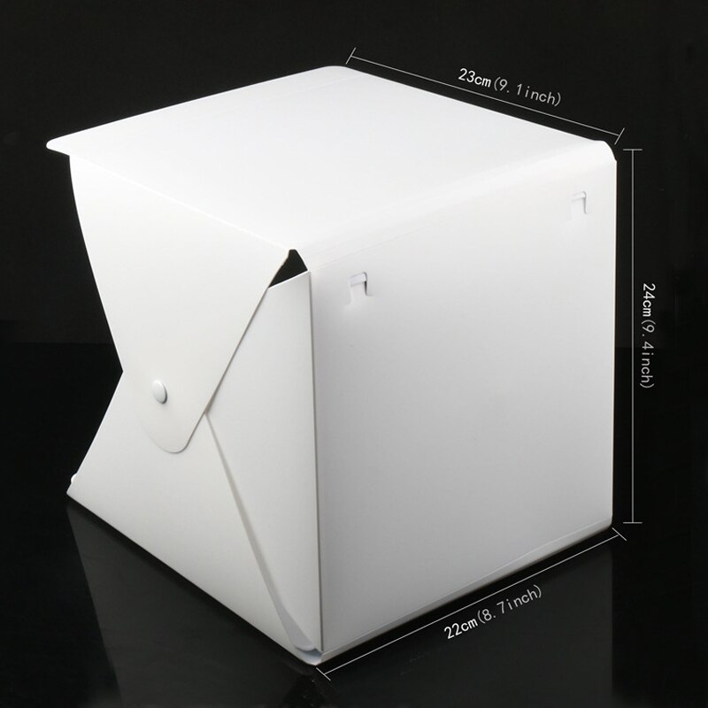 Ringlichtbak opvouwbare draagbare fotostudio box fotografie softbox lichtbak voor telefoon dslr camera opnamen met 6 achtergronden