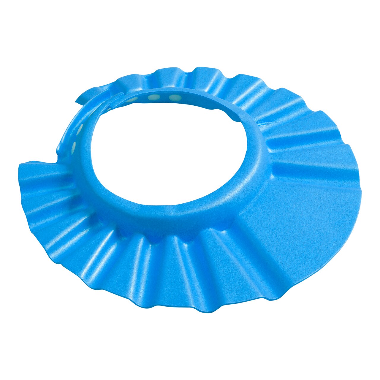 Justerbar baby barn schampo bad bad dusch mössa hatt tvätta hår sköld skydda mjuk mössa hatt: Blå