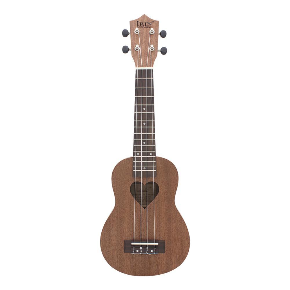 21 inch Sapele Ukulele Hawaiian Kleine Gitaar 4-string Ukulele hartvormige Geluid Gat Muziekinstrument voor