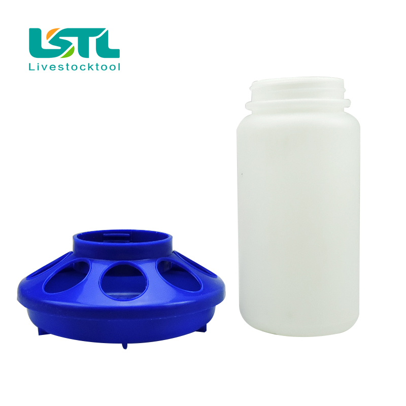 1 L Poultry Chicken Bird Feeder Fountain Bucket Chick Pigeon Feeding Bucket Farm Poultry Bird Durable Feeders Waterer