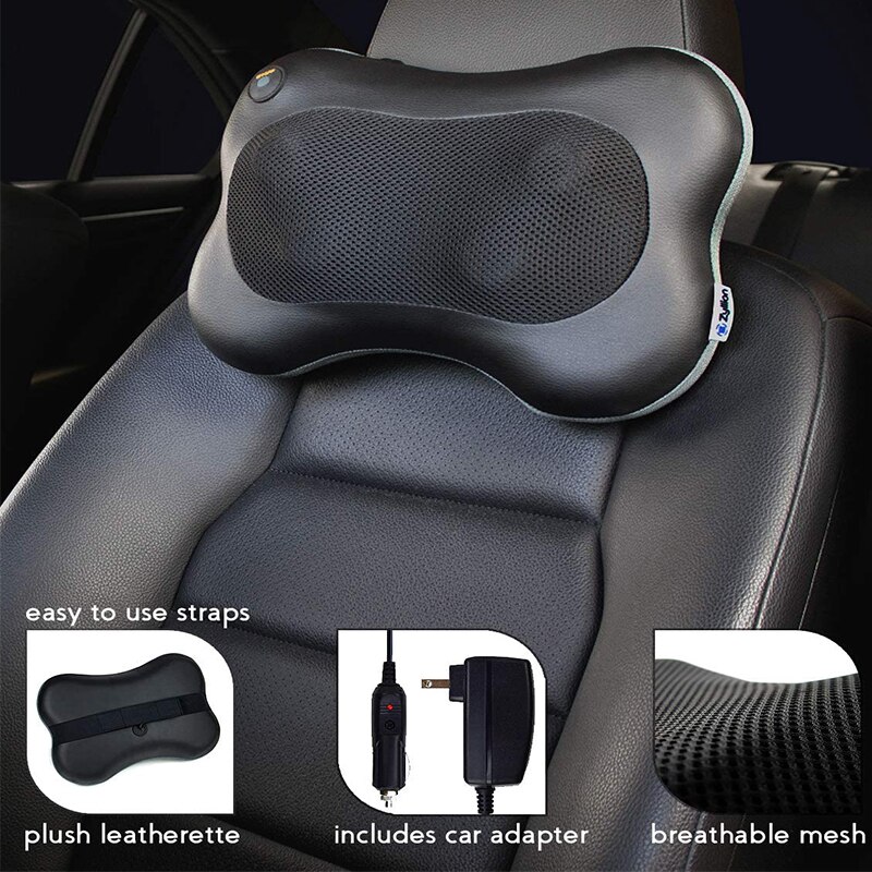 Electric Massage Pillow Neck Back Massager Heat Car Home head massager scalp stress relax neck & back massager with heat