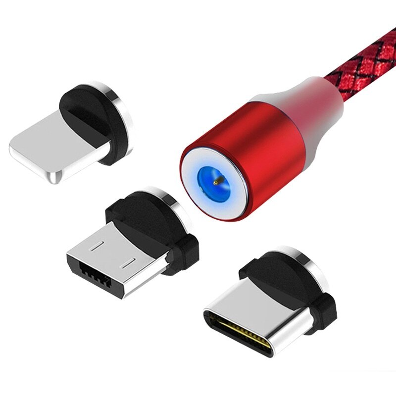 Spina per cavo magnetico a ricarica rapida caricabatterie Micro USB tipo C per iPhone XS X 8 7 spina per cavo telefono Android Samsung S10 9 magnete