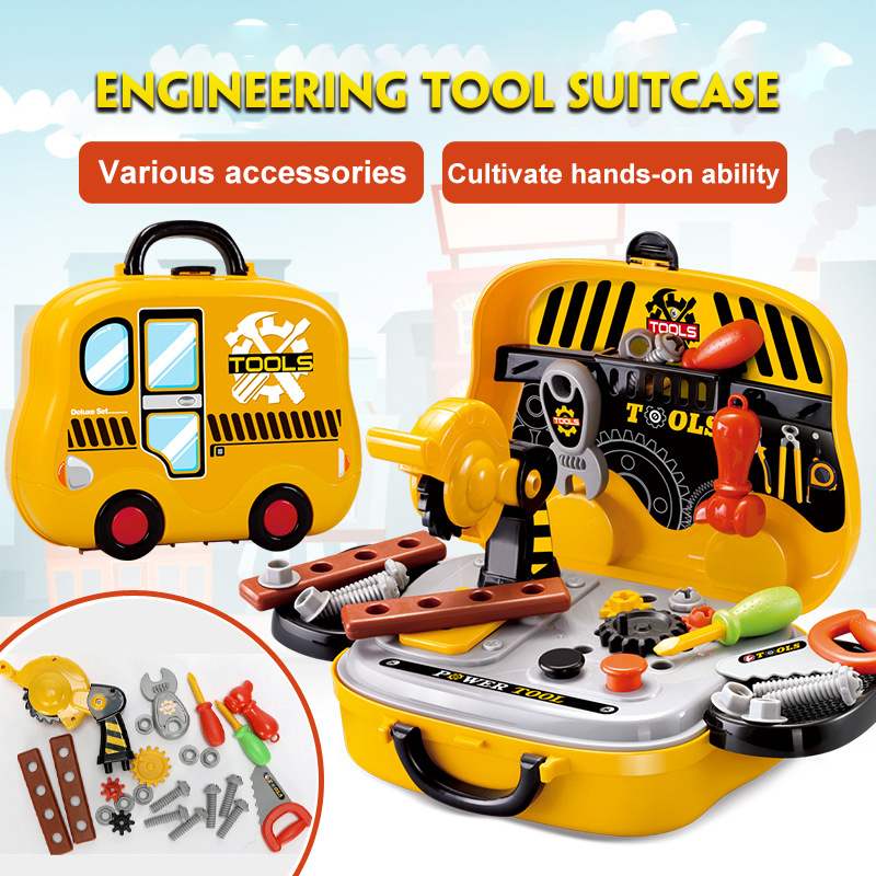 23Pcs Onderhoud Gereedschap Speelgoed Voor Kinderen Reparatie Tools Pretend Play Milieu Plastic Techniek Onderhoud Toy Kids