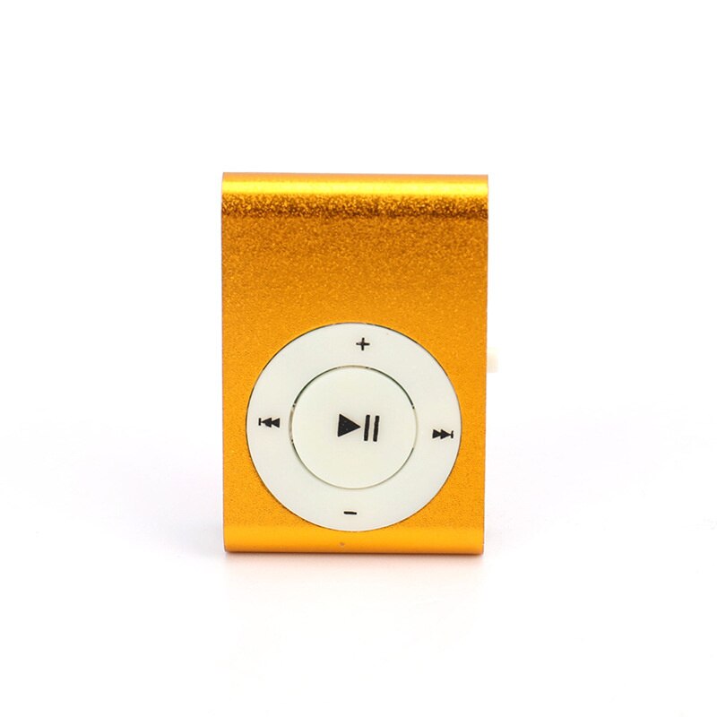 Nuovo lettore mp3 portatile mini clip lettore musicale supporto 32g micro sd tf card moda sport lettore musicale walkman lettore mp3: Orange