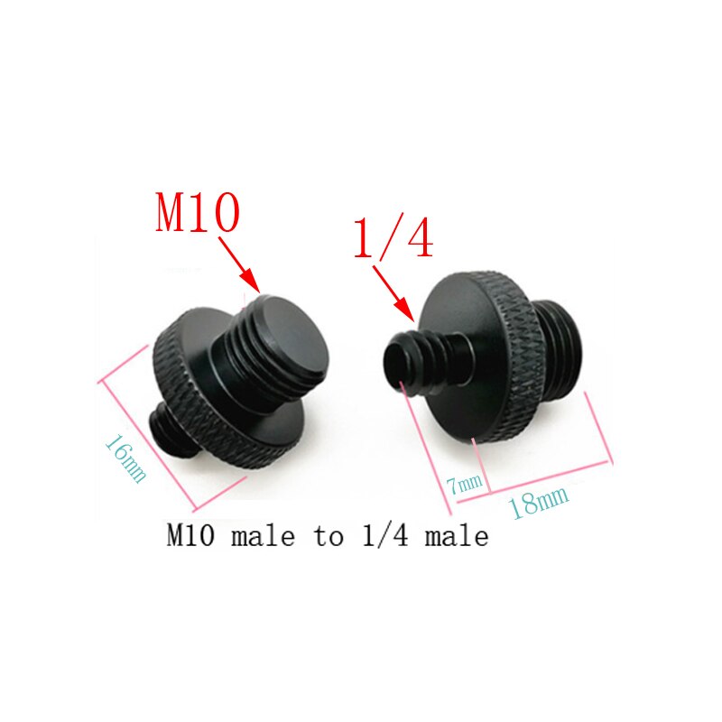 M4 M5 M6 M8 M10 Om 1/4 Of 3/8 Male Naar Mannelijke Schroef Mount Adapter Voor Camera Statief Camera Fotografie accessoires