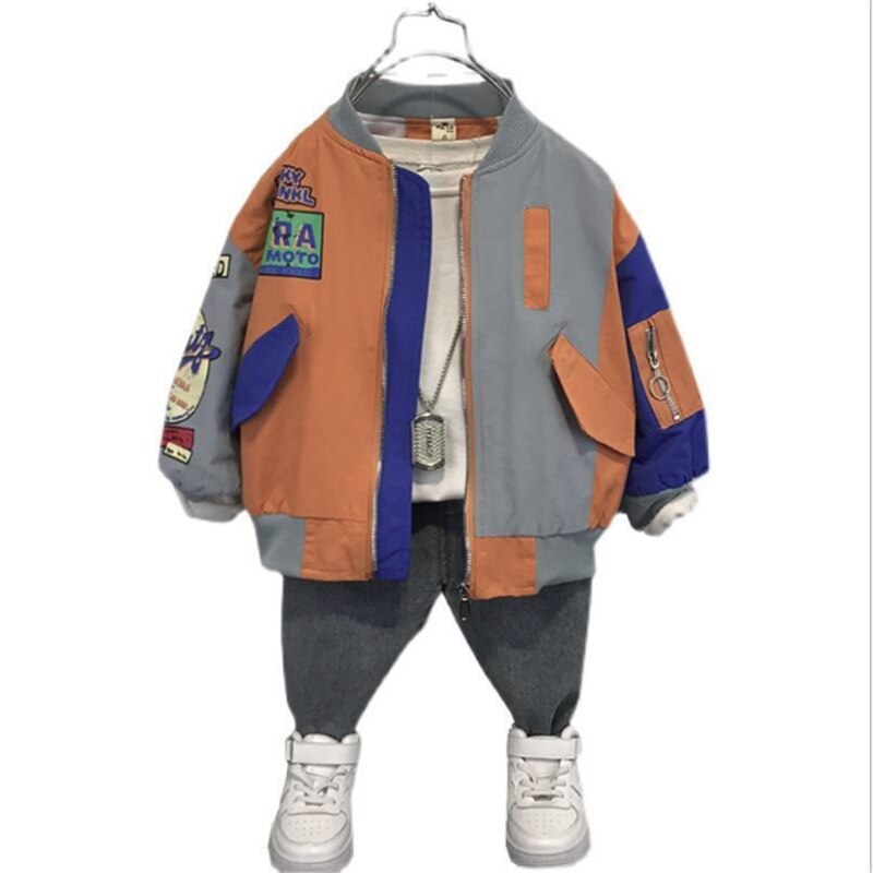 Jongens Bovenkleding Lente Herfst 2022 Kinderen Casual Jas Voor Baby 2 Tot 8 Jaar Kinderen Mode Sport Jassen Kleding Peuter outfits