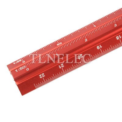 Metal Aluminum Ruler Scale Ruler Multi-function 30 Cm Interior Architecture Clothing Drafting High Precision Measuring Scale