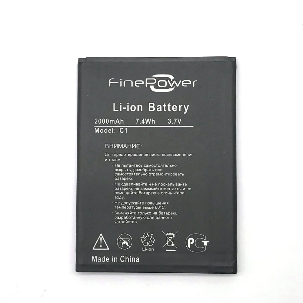 Batterij Voor Finepower C1 Batterij 2000Mah Mobiele Telefoon