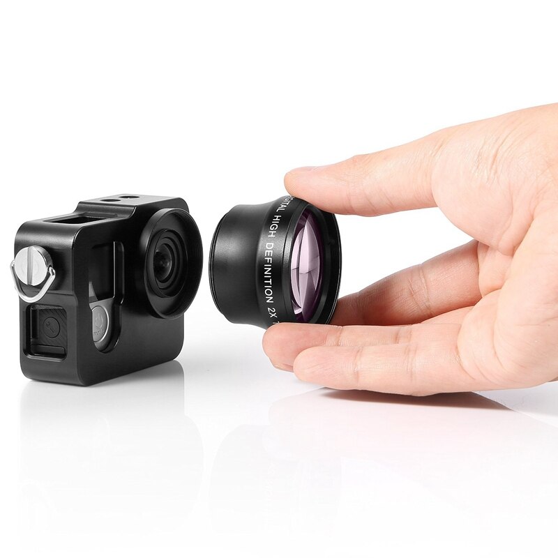 Teleobjetivo de convertidor de alta definición de 37mm 2X nificación para lentes de foto Tele de cámara de longitud Focal de 37mm 18-55