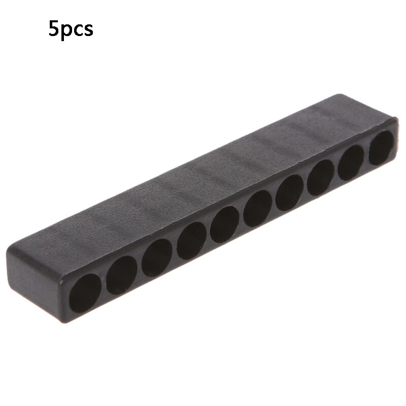 Skruetrækker hul 10/12 huller sekskant skaft bit holder plast hoved opbevaring kasse værktøj: 5 ac 900009-10