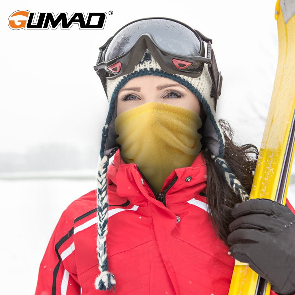 Utendørs sport bandana skjerf varmere nakke gamasjer sykling ansikt skjerf deksel halvrør maske fleece skimasker menn kvinner kald vinter
