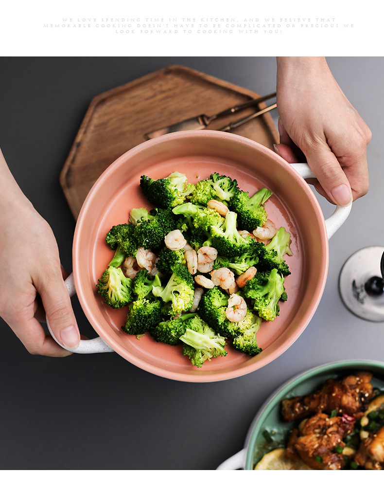 Moderne Stijl Porselein Melk Koken Pot Non-stick Soeppan Met Deksel Verse Kom Instant Noodle Kom Opbergdoos universele LA201