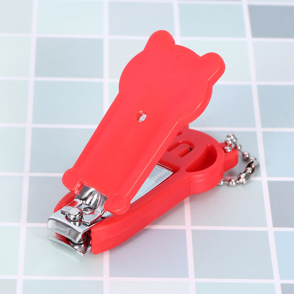Cortador de uñas para bebés, cortador de dedos, tijeras, cortador de uñas, herramienta para manicura y uñas con llavero, de Mini animales de dibujos animados