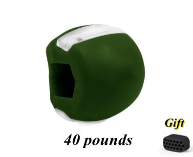 Jaw exerciser Jawline Jawzrsize trainer exercise ball jawliner jawrsize line chew ball workout muscle: green