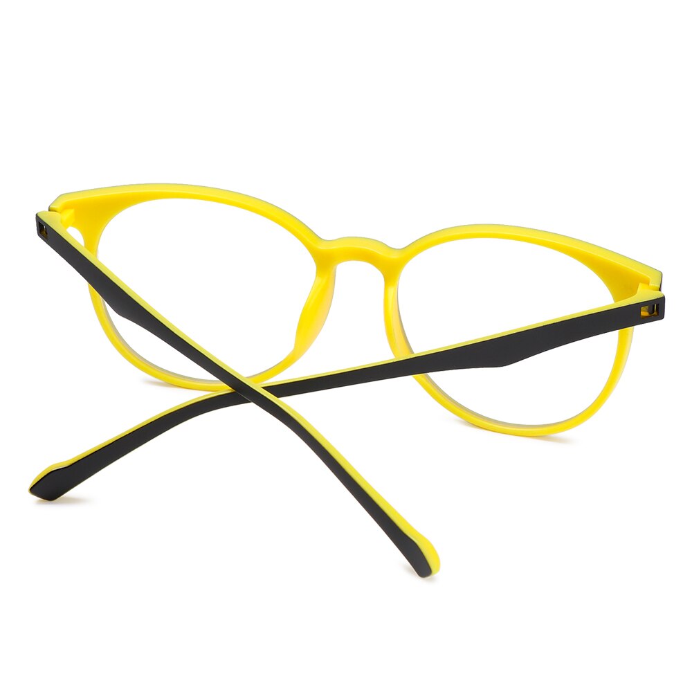 Gafas TR90 para ordenador, gafas de protección de luz azul, con bloqueo de luz azul, gafas ópticas de ojo, gafas de marco redondo, 1 ud.
