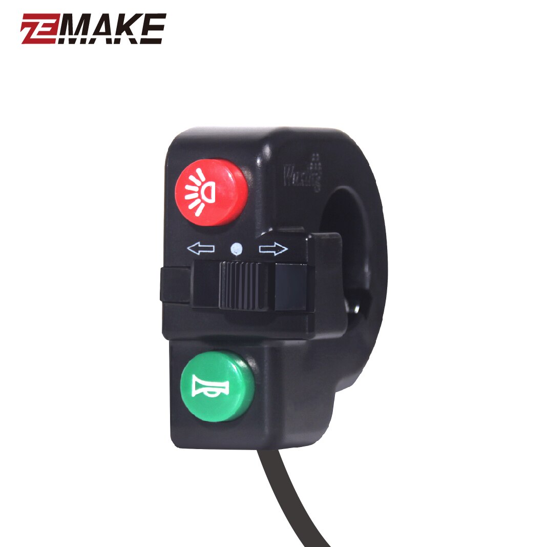 Ebike Headlight and Tail Light Sets Electric Bike Bicycle 24/36/48V/60V Front Rear Warning Lights LED Night Spotlight Headlamp: Switch