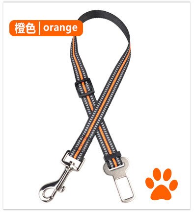 Pet Hond Kat Producten Reflecterende Autogordel Leads Riemen: Orange