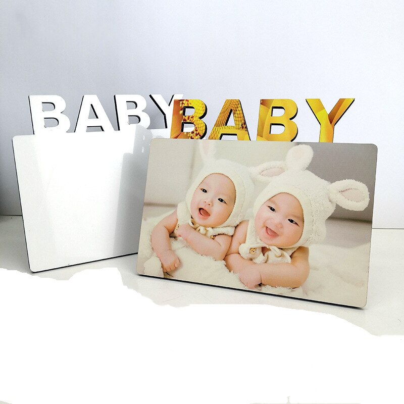 4 stk/parti sublimeringsemner mdf fotoplate tag utskrift sublimering blekkoverføring utskrift diy 180*150*5mm