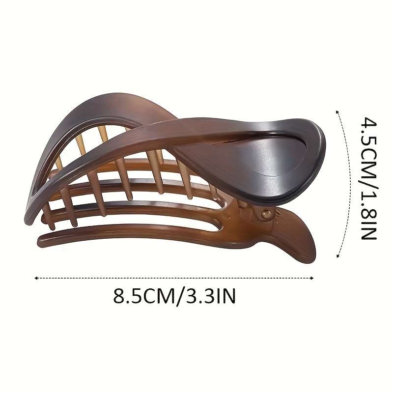 1-4 Uds. Pinza grande para el pelo, pinza para el pelo de plástico sin costuras, garra de pico de pato para mujeres y niñas, horquillas simples, herramientas de estilismo, accesorios para el cabello
