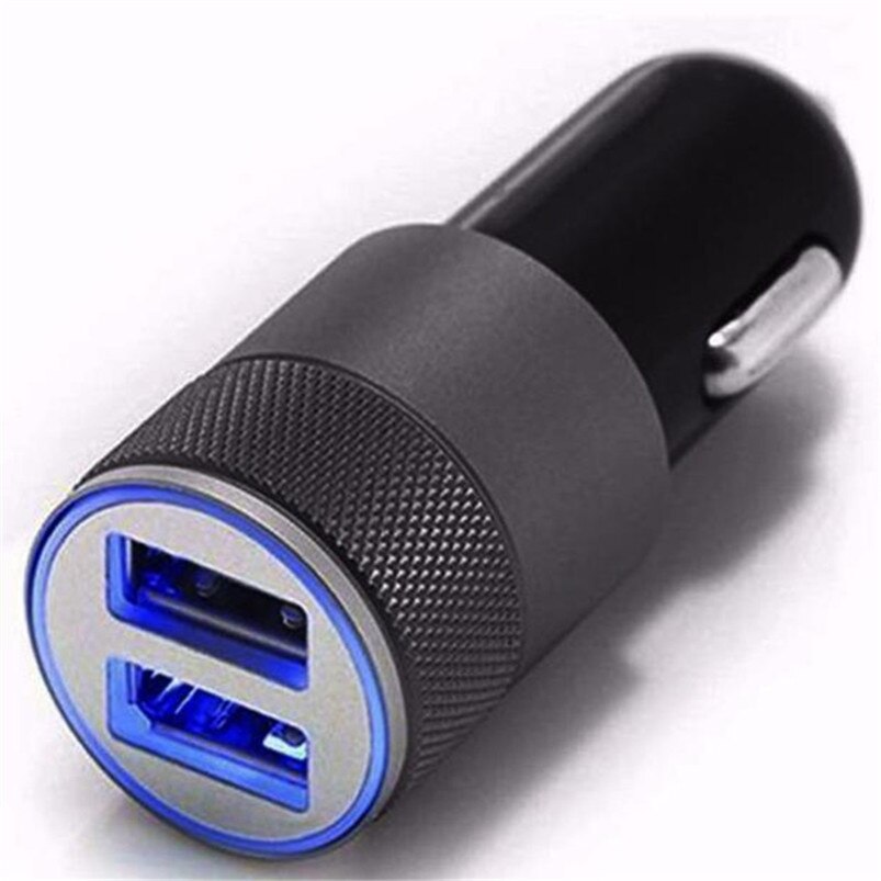 Mini Dual USB 2 Ports 12V Buchse Batterie Ladegerät Power Adapter Stecker Für IOS Android Handy Carregador De carro