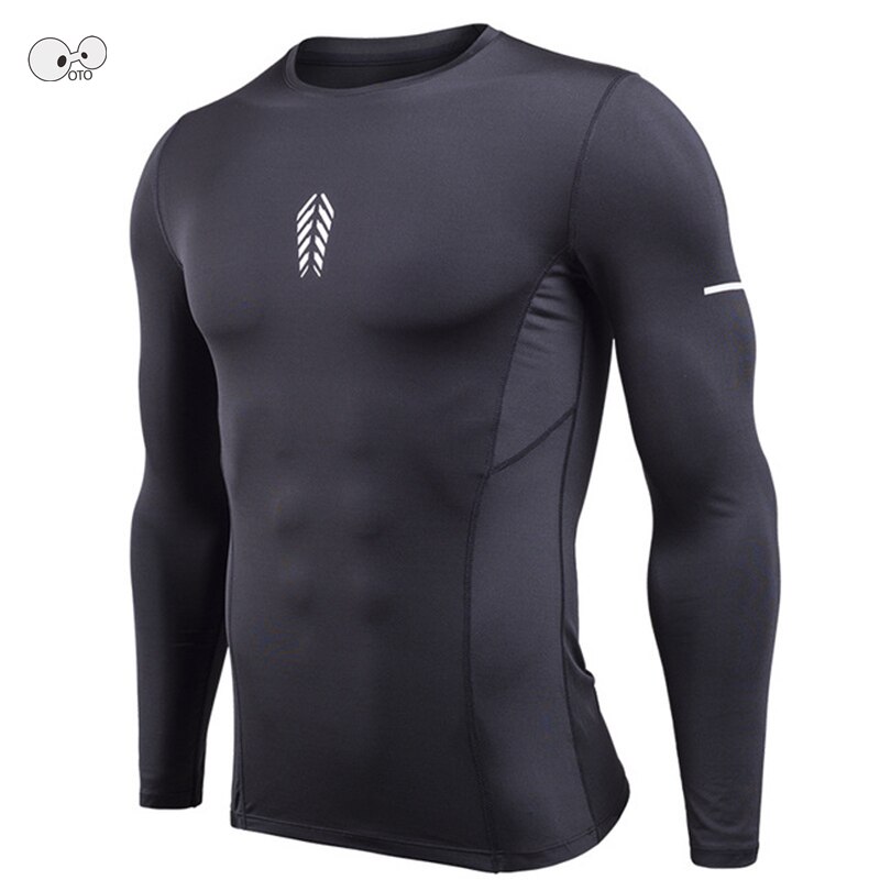 Mma rashgard långärmad löpartröja herr t-shirt elastiska kompressionsskjortor snabbtorkande gym fitness sportkläder toppar