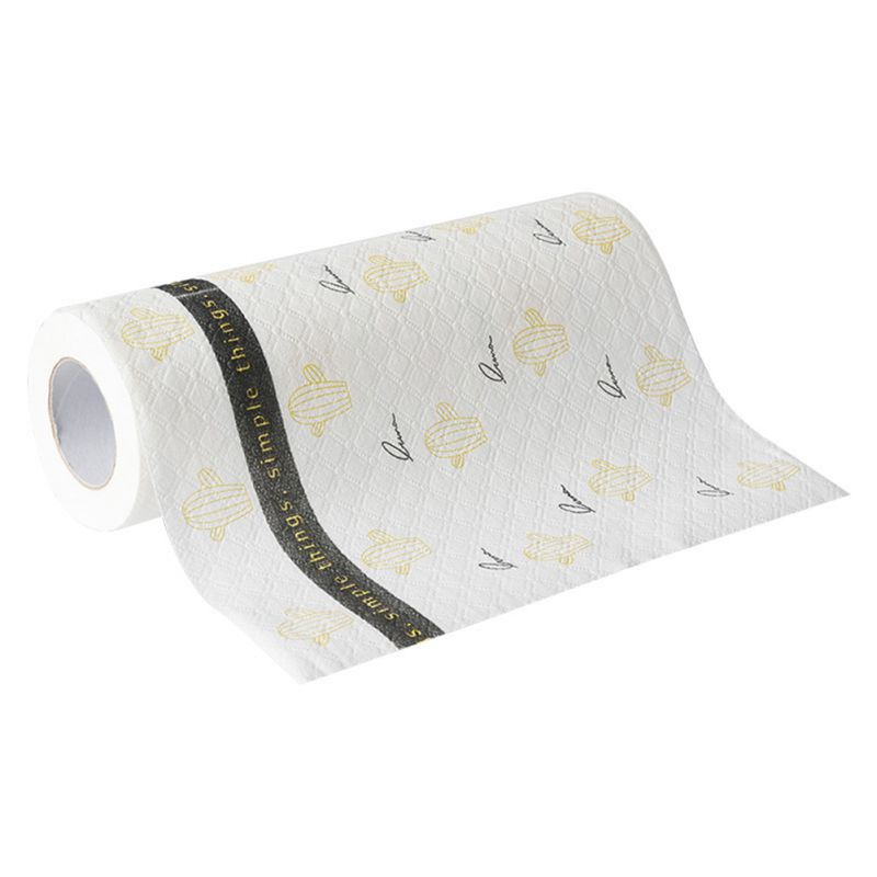 Schoonmaakdoek 1 rol keukenpapier antiaanbak olie water doekje washandje schoonmaakdoekje keukendoek wegwerp olie schoonmaakdoekje 2: B