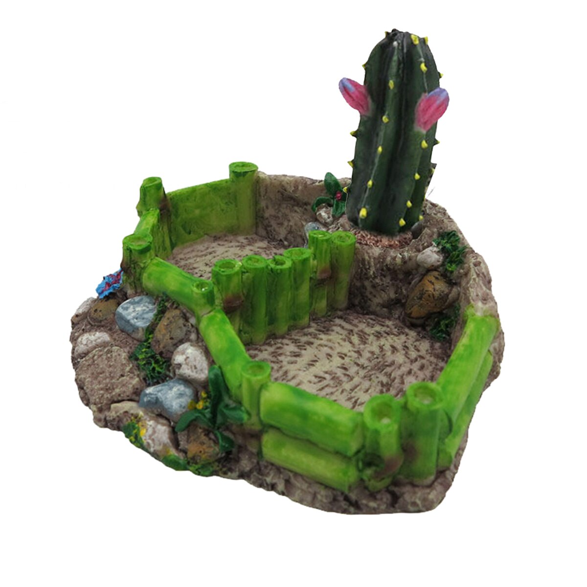 Reptile Water Dish Food Bowl Resin Feeder Bowl for Tortoise Lizard Plant Decorative Resin Bowl Food Water Dish Feeder: 25593