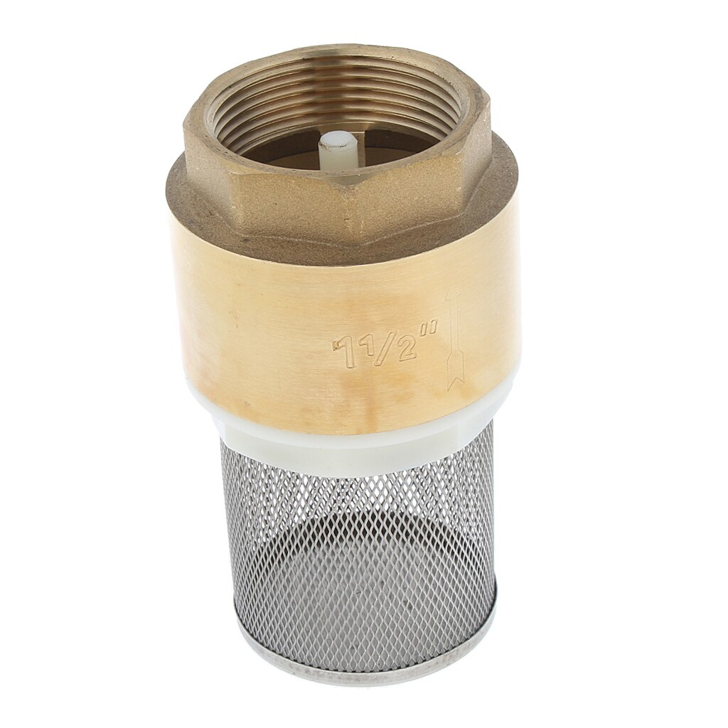 Brass Foot Valve Mesh Check Valve with Strainer Filter DN40 1-1/2 Inch