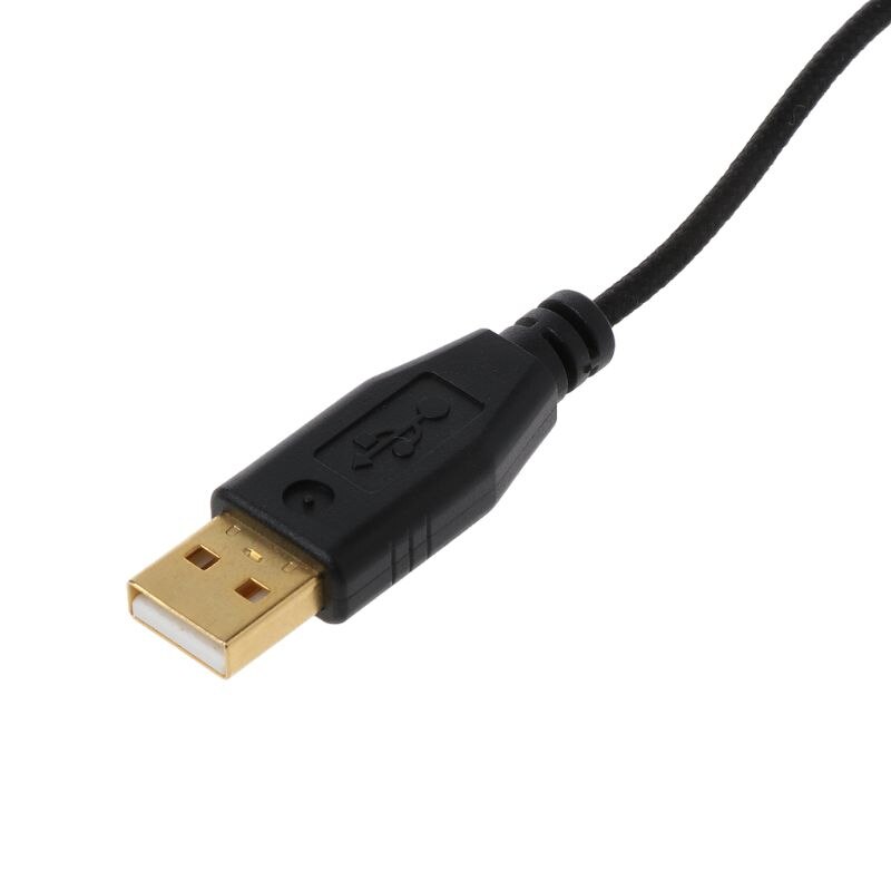 Vergulde Duurzaam Nylon Gevlochten Lijn USB Muis Kabel Vervanging Draad Voor Razer Naga Muis Vervanging Kabel