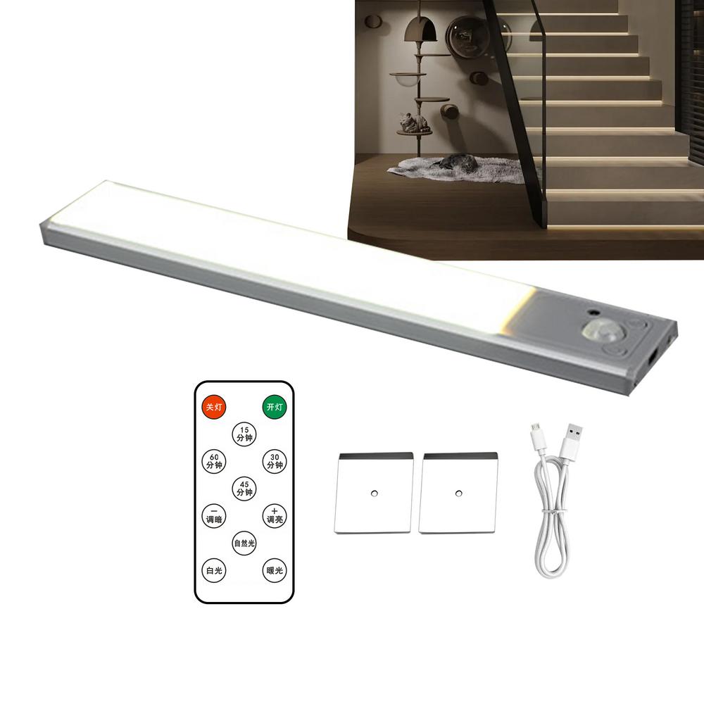 Led-onderkastverlichting, intelligente onderkastverlichting, usb-oplaadbare bewegingssensor, kastverlichting, magnetische lichtbalk voor: Rood