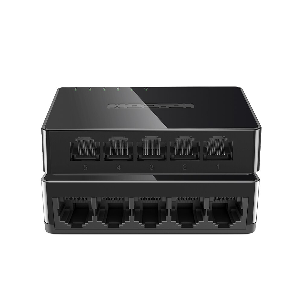 IP-COM 5 Port Gigabit Switch 10/100/1000Mbps RJ45 LAN Ethernet Fast Desktop Network Switching Hub Shunt