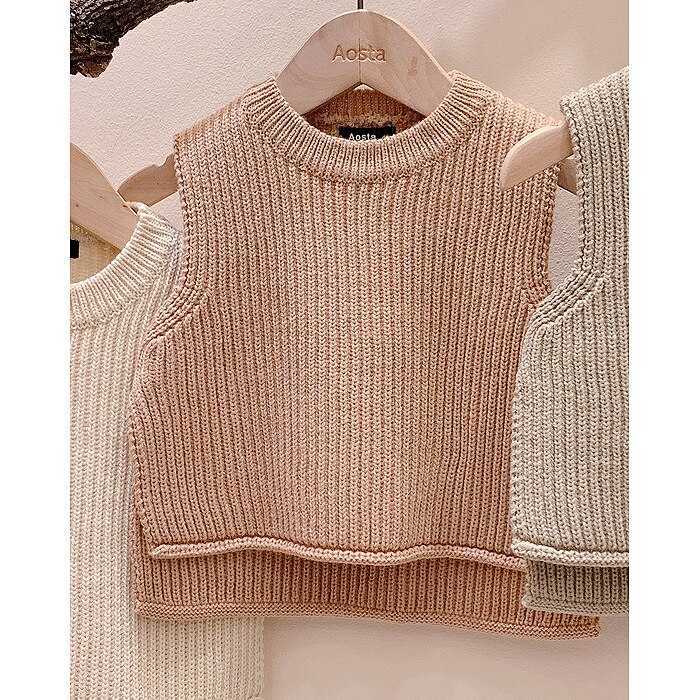 Baby Meisjes Truien Baby Meisje Effen Mouwloze Trui Vest Baby Jongens Truien Knit Vest Kids Peuter Herfst Bovenkleding: brown / 3T