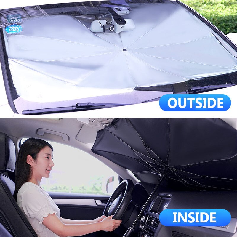 Auto Zonnescherm Parasol Voorruit Zonnescherm Cover Uv Protector Suv Sedan Bescherming Voorruit Interieur Accessoires