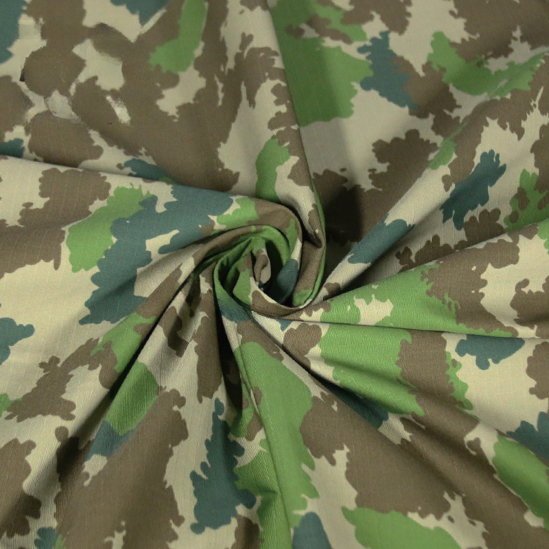 Nylon-Baumwolle aus dem Zweiten Weltkrieg, deutscher Punkt44-Erbsen-Tarnstoff, Kartoffel, Michelle MARPAT, Wasserpflanzen, kanadisches polnisches Camo-Ripstop-Tuch: Grau